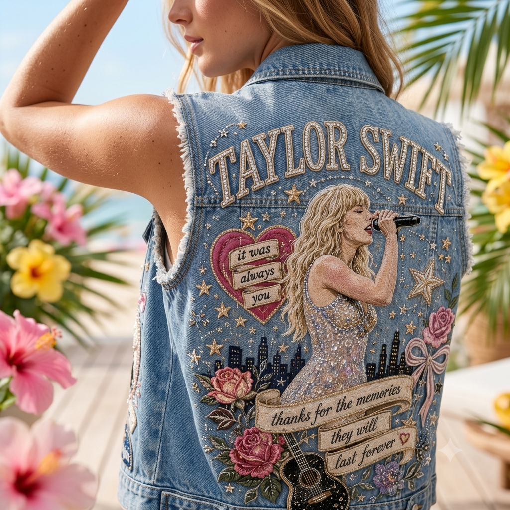 TLSW PREMIUM DENIM VEST LNTH
