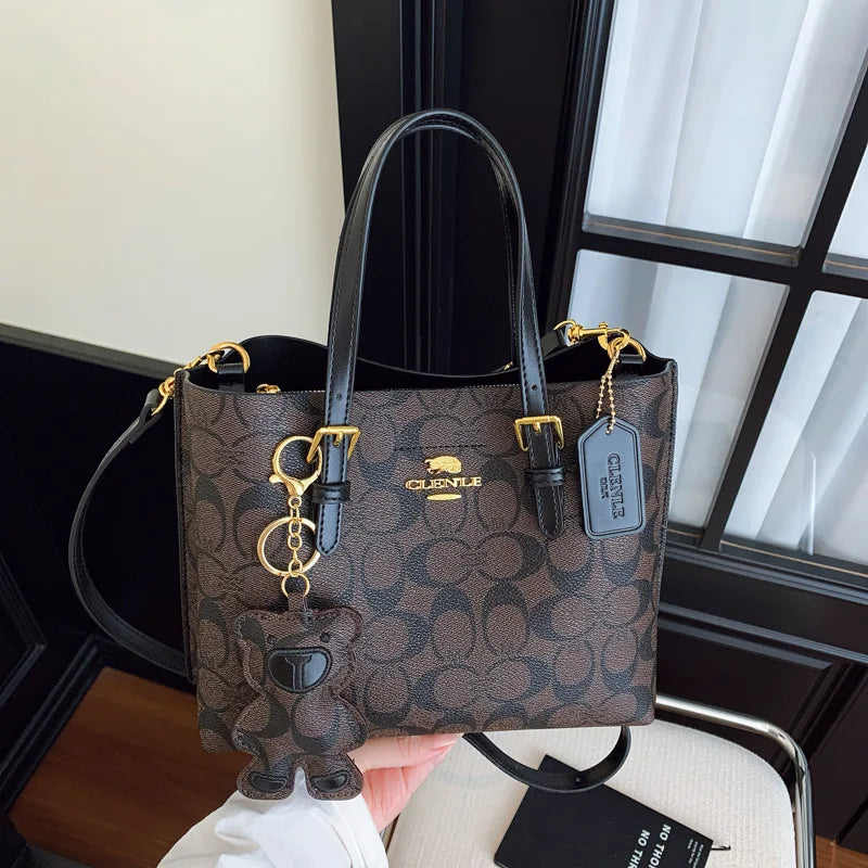 Fashionable Large Capacity Tote Bag 2025 Women's Casual Handbag Trendy Print Single Shoulder Crossbody Bag Stylish Daily Acce...